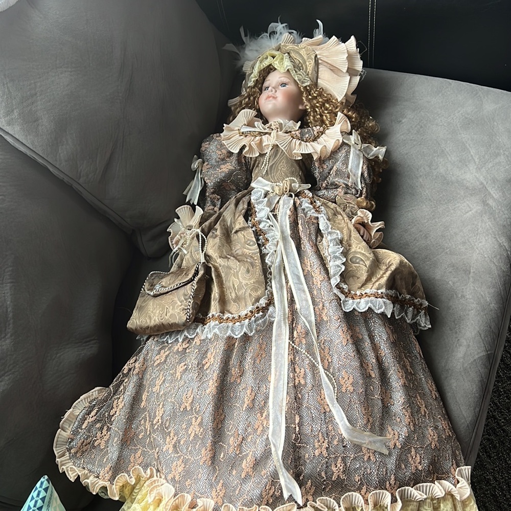 36 inch Victorian porcelain doll Ashley Belle